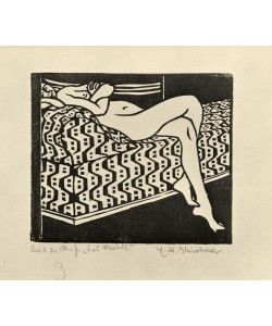 Ernst Ludwig Kirchner, Mädchenakt auf dem Sofa