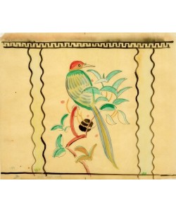 August Macke, Grüner Vogel (Vasenentwurf)