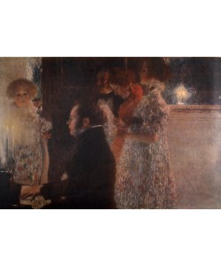 Gustav Klimt, Schubert am Klavier 