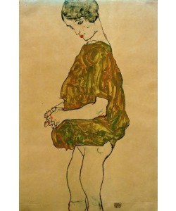 Egon Schiele, Stehende mit gefalteten Händen