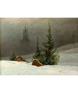 Caspar David Friedrich, Winterlandschaft mit Kirche