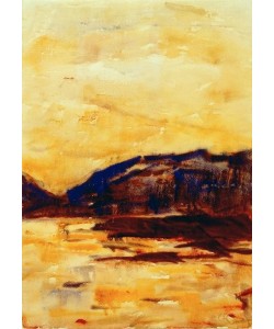 Christian Rohlfs, Goldenes Abendlicht am Lago Maggiore