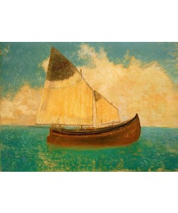 Odilon Redon, A la dérive (La barque aux voiles jaunes)
