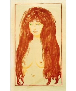 Edvard Munch, 'Die Sünde’, Akt mit roten Haaren und grünen Augen