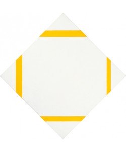 Piet Mondrian, Lozenge Composition with Four Yellow Lines