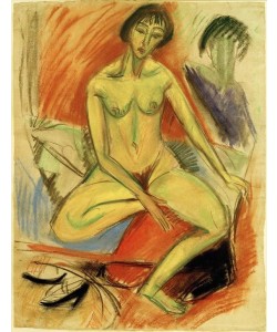 Ernst Ludwig Kirchner, Sitzender weiblicher Akt