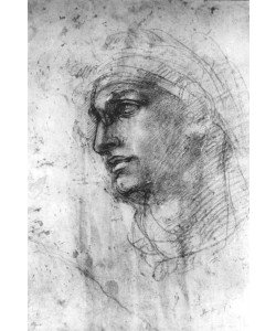 MICHELANGELO BUONARROTI, Kopfstudie