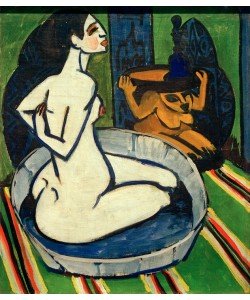 Ernst Ludwig Kirchner, Weiblicher Akt im Tub
