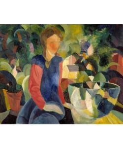 August Macke, Mädchen mit Fischglas