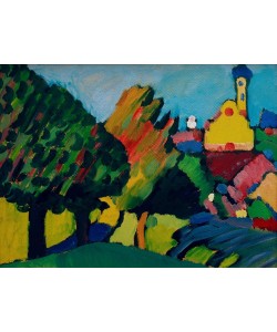 Wassily Kandinsky, Murnau – Herbstliche Landschaft mit Kirche