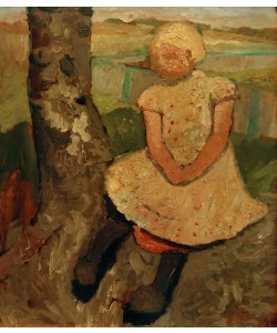 Paula Modersohn-Becker, Sitzendes Kind unter einem Baum