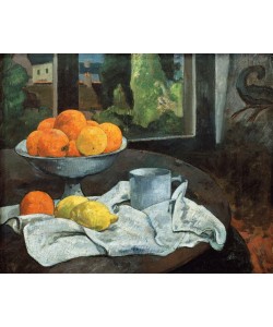 Paul Gauguin, Oranges et citrons avec vue sur Pont– Aven