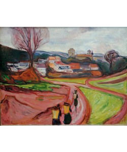 Edvard Munch, Deutsche Landschaft. Thüringen mit Elgersburg