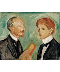 Edvard Munch, Albert Kollmann und der dänische Schriftsteller Sten Drewse