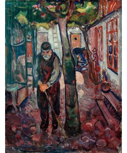 Edvard Munch, Alter Mann in Warnemünde