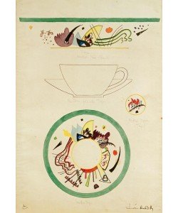 Wassily Kandinsky, Entwurf für eine Tasse und Untertasse