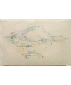 Paul Cézanne, Der Berg Sainte-Victoire von Lauves aus gesehen