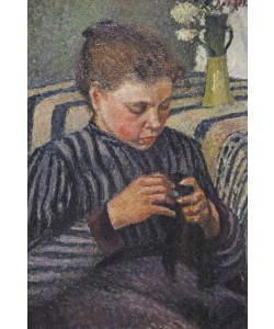 CAMILLE PISSARRO, MUJER COSIENDO