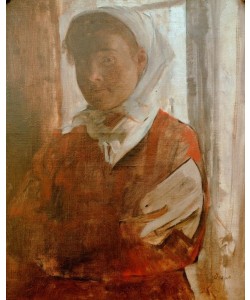 Edgar Degas, Junge Frau mit weißem Kopftuch