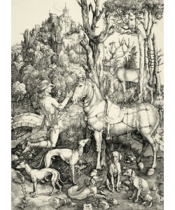 Albrecht Dürer, Hl. Hubertus, auch Eustachius gen.