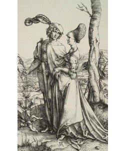 Albrecht Dürer, Edelmann und Dame beim Spaziergang