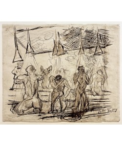Max Beckmann, Soldatenbad duschende Soldaten