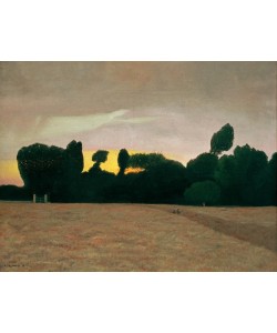 Felix Vallotton, Paysage de Normandie, soleil couchant