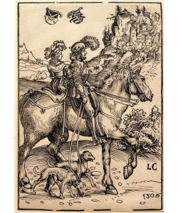 Lucas Cranach der Ältere, Adeliges Paar zu Pferd