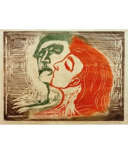Edvard Munch, Kopf an Kopf (Mann und Weib, sich küssend)