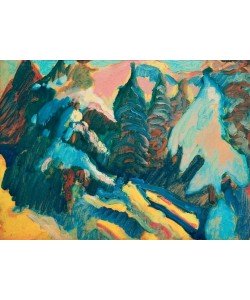 Wassily Kandinsky, Kochel – Verschneite Bäume
