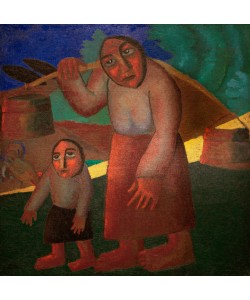 Kasimir Malewitsch, Frau mit Eimern und Kind
