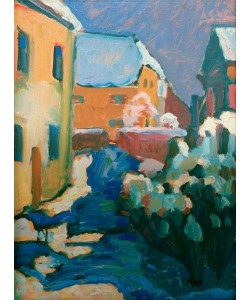 Wassily Kandinsky, Kochel – Friedhof und Pfarrhaus