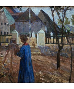 Wassily Kandinsky, Kallmünz – Gabriele Münter beim Malen II