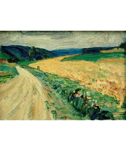 Wassily Kandinsky, Kallmünz – Naturstudie zur gelben Postkutsche