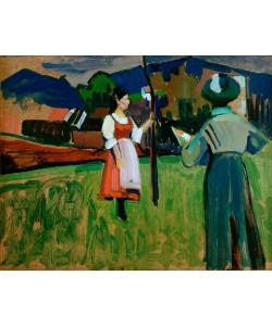 Wassily Kandinsky, Murnau – Gabriele Münter beim Malen