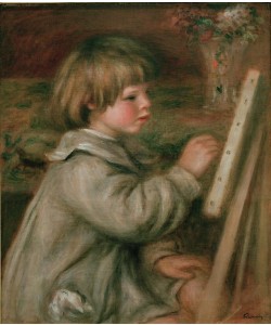 Pierre-Auguste Renoir, Portrait de Claude Renoir peignant. Claude au chevalet