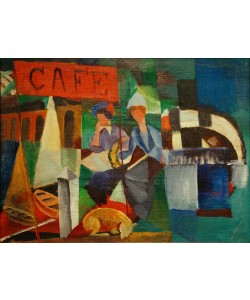 August Macke, Zwei Damen im Café