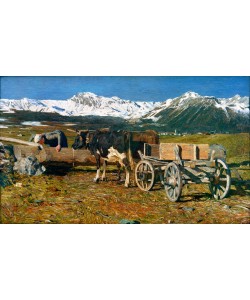 Giovanni Segantini, Vacche aggiogate