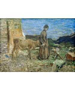 Giovanni Segantini, Contadina con vitello