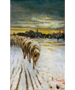 Giovanni Segantini, Paesaggio con pecore