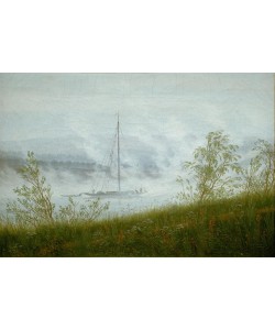 Caspar David Friedrich, Elbschiff im Frühnebel