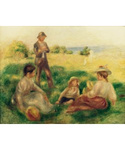 Pierre-Auguste Renoir, Paysage à Berneval ave personnages