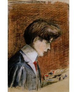Egon Schiele, Selbstbildnis mit Palette
