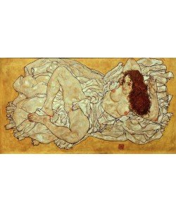 Egon Schiele, Liegende Frau