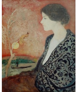 August Macke, Porträtstudie Elisabeth Gerhardt