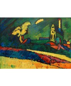 Wassily Kandinsky, Murnau – Landschaft mit Kirche I