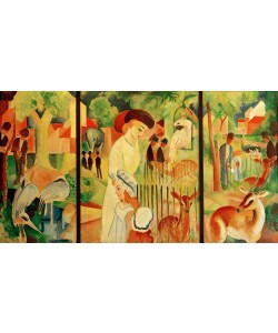 August Macke, Triptychon: Großer Zoologischer Garten