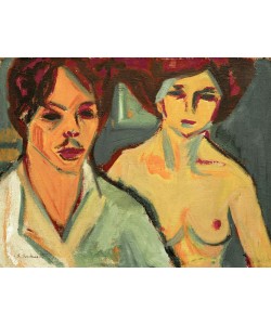 Ernst Ludwig Kirchner, Selbstbildnis mit Modell