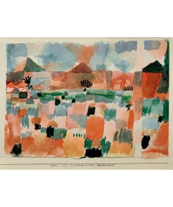 Leinwandbild, Paul Klee, St. Germain b. Tunis (landeinwärts), Seitenflächen gespiegelt