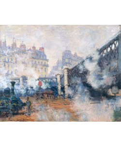 Claude Monet, Le Pont de l’Europe – Gare Saint La– zare à Paris